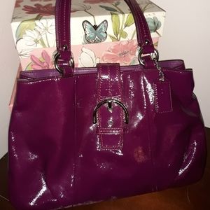 Coach Soho patent leather tote